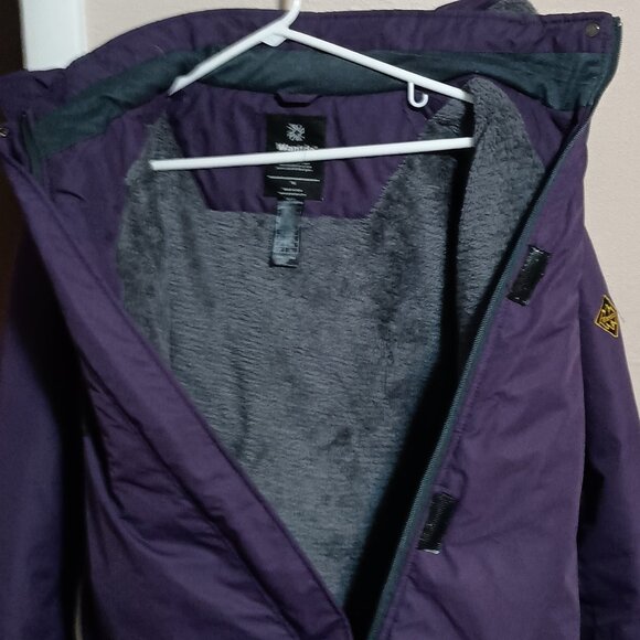 Wantdo Women Ski/Winter Fleece lined Hooded Jacket Size XL Purple - Picture 11 of 14